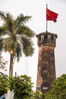 Hanoi, Vietnam - 25 Ocak 2025: Bulutlu Havadaki Eski Bölge