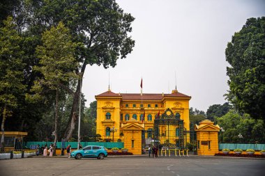 Hanoi, Vietnam - 25 Ocak 2025: Başkanlık Sarayı binası