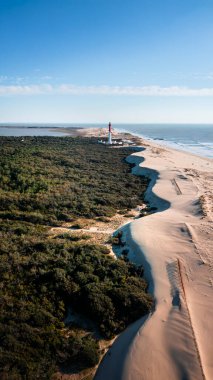Vahşi Kıyı veya Cote Sauvage, Fransa 'nın insansız hava aracı görüntüsü