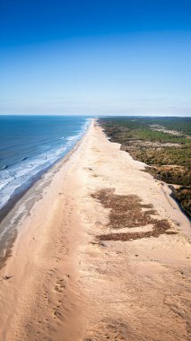 Vahşi Kıyı veya Cote Sauvage, Fransa 'nın insansız hava aracı görüntüsü