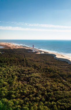 Vahşi Kıyı veya Cote Sauvage, Fransa 'nın insansız hava aracı görüntüsü
