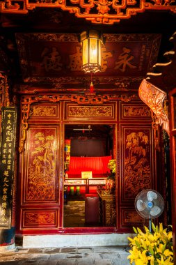 Hanoi, Vietnam - 20 Ocak 2025: Hanoi, Vietnam 'daki Quan Thanh Tapınağı 