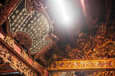 Hanoi, Vietnam - 20 Ocak 2025: Hanoi, Vietnam 'daki Quan Thanh Tapınağı 
