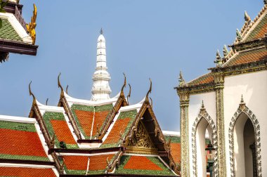 Bangkok, Tayland - 5 Şubat 2025 Sunny Weather Kraliyet Sarayı