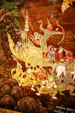 Bangkok, Tayland - 5 Şubat 2025 Sunny Weather Kraliyet Sarayı