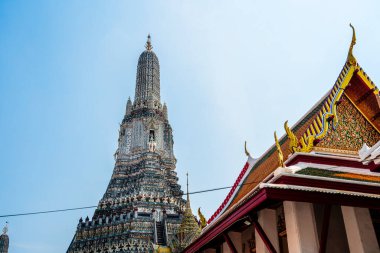 Bangkok, Tayland - 5 Şubat 2025 Wat Arun Tapınağı, HDR Görüntü
