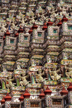 Bangkok, Tayland - 5 Şubat 2025 Wat Arun Tapınağı, HDR Görüntü
