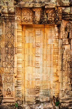 Angkor, Kamboçya - 26 Ocak 2025: Kamboçya 'daki Preah Khan Tapınağı' nın antik kalıntıları