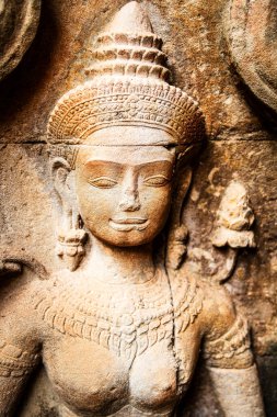Angkor, Kamboçya - 26 Ocak 2025: Kamboçya 'daki Preah Khan Tapınağı' nın antik kalıntıları