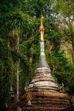 Chiang Mai, Tayland - 5 Şubat 2025: Güneşli havalarda tarihi merkez