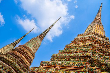 Bangkok, Tayland - 2 Şubat 2025 Wat Pho veya Yalancı Buda Tapınağı