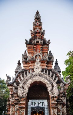 Chiang Mai, Tayland - 4 Şubat 2025 Wat Lok Moli, Dusk