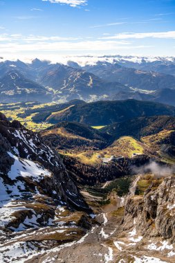 Avusturya 'nın Styria kentindeki Dachstein Buzul Manzarası