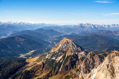 Avusturya 'nın Styria kentindeki Dachstein Buzul Manzarası