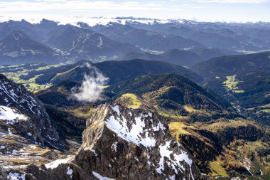 Avusturya 'nın Styria kentindeki Dachstein Buzul Manzarası