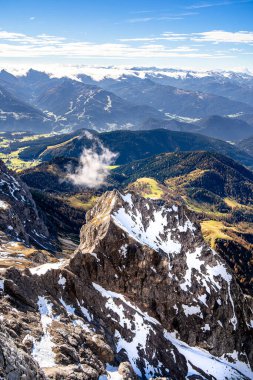Avusturya 'nın Styria kentindeki Dachstein Buzul Manzarası