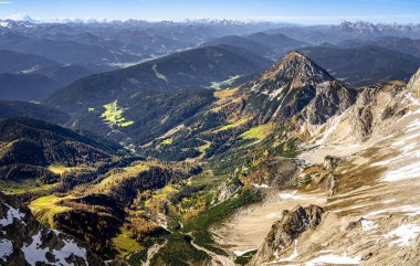 Avusturya 'nın Styria kentindeki Dachstein Buzul Manzarası
