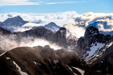 Avusturya 'nın Styria kentindeki Dachstein Buzul Manzarası