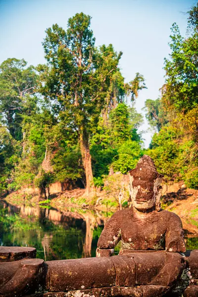 Angkor, Kamboçya - 26 Ocak 2025: Kamboçya 'daki Preah Khan Tapınağı' nın antik kalıntıları