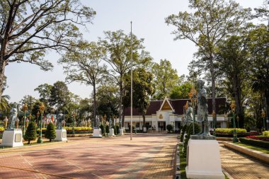 Siem Reap, Kamboçya - 30 Ocak 2025: Tarihi Şehir Merkezi Manzarası 