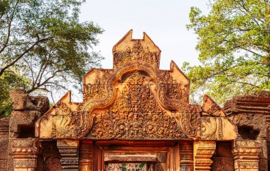 Banteay Srei Tapınağının antik kalıntıları, Angkor, Kamboçya