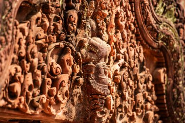 Banteay Srei Tapınağının antik kalıntıları, Angkor, Kamboçya