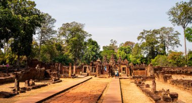 Banteay Srei Tapınağının antik kalıntıları, Angkor, Kamboçya