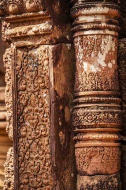 Banteay Srei Tapınağının antik kalıntıları, Angkor, Kamboçya