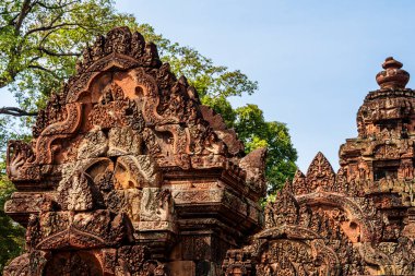 Banteay Srei Tapınağının antik kalıntıları, Angkor, Kamboçya