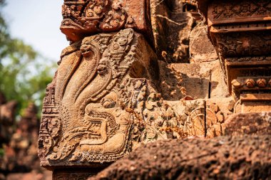 Banteay Srei Tapınağının antik kalıntıları, Angkor, Kamboçya