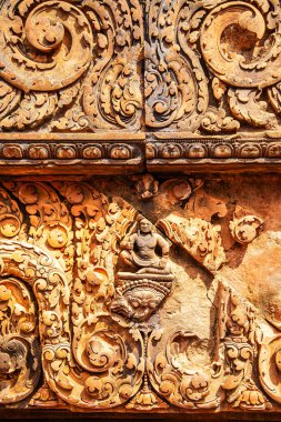 Banteay Srei Tapınağının antik kalıntıları, Angkor, Kamboçya