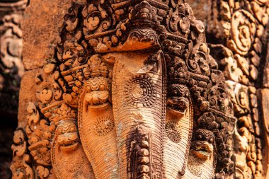 Banteay Srei Tapınağının antik kalıntıları, Angkor, Kamboçya
