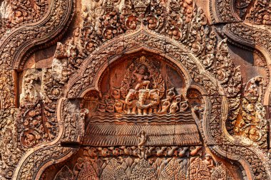 Banteay Srei Tapınağının antik kalıntıları, Angkor, Kamboçya