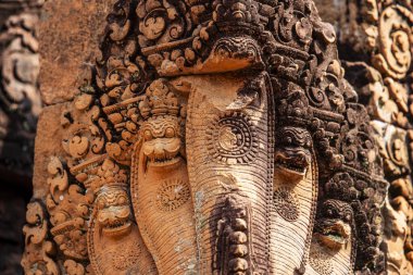 Banteay Srei Tapınağının antik kalıntıları, Angkor, Kamboçya