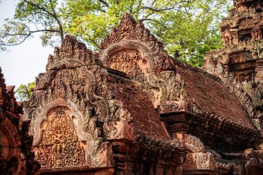 Banteay Srei Tapınağının antik kalıntıları, Angkor, Kamboçya