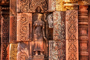 Banteay Srei Tapınağının antik kalıntıları, Angkor, Kamboçya