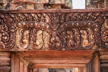 Banteay Srei Tapınağının antik kalıntıları, Angkor, Kamboçya