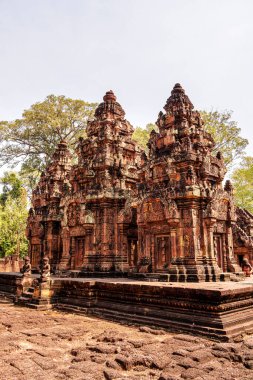 Banteay Srei Tapınağının antik kalıntıları, Angkor, Kamboçya