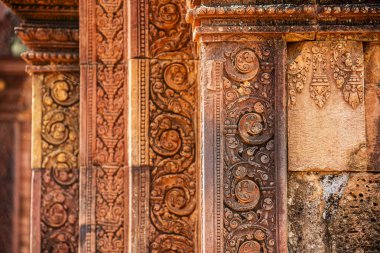 Banteay Srei Tapınağının antik kalıntıları, Angkor, Kamboçya