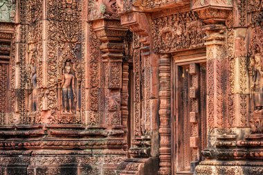 Banteay Srei Tapınağının antik kalıntıları, Angkor, Kamboçya