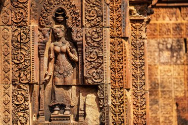 Banteay Srei Tapınağının antik kalıntıları, Angkor, Kamboçya