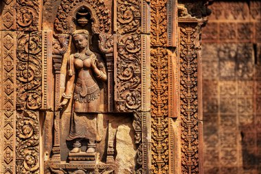Banteay Srei Tapınağının antik kalıntıları, Angkor, Kamboçya