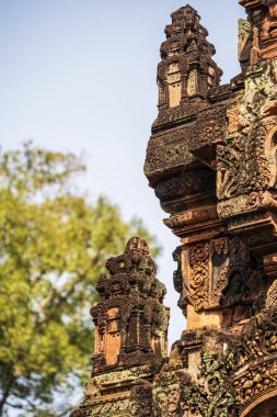 Banteay Srei Tapınağının antik kalıntıları, Angkor, Kamboçya