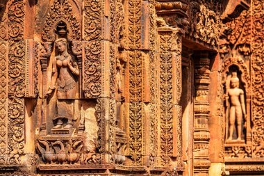Banteay Srei Tapınağının antik kalıntıları, Angkor, Kamboçya