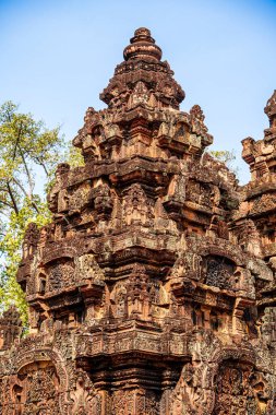 Banteay Srei Tapınağının antik kalıntıları, Angkor, Kamboçya