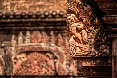 Banteay Srei Tapınağının antik kalıntıları, Angkor, Kamboçya