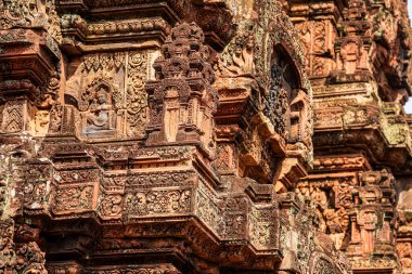 Banteay Srei Tapınağının antik kalıntıları, Angkor, Kamboçya