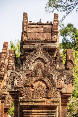Banteay Srei Tapınağının antik kalıntıları, Angkor, Kamboçya