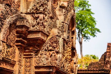 Banteay Srei Tapınağının antik kalıntıları, Angkor, Kamboçya
