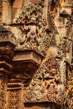 Banteay Srei Tapınağının antik kalıntıları, Angkor, Kamboçya